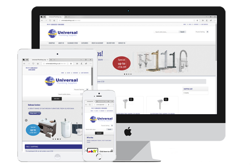 Local Web Design Agency - Universal Plumbing Supplies