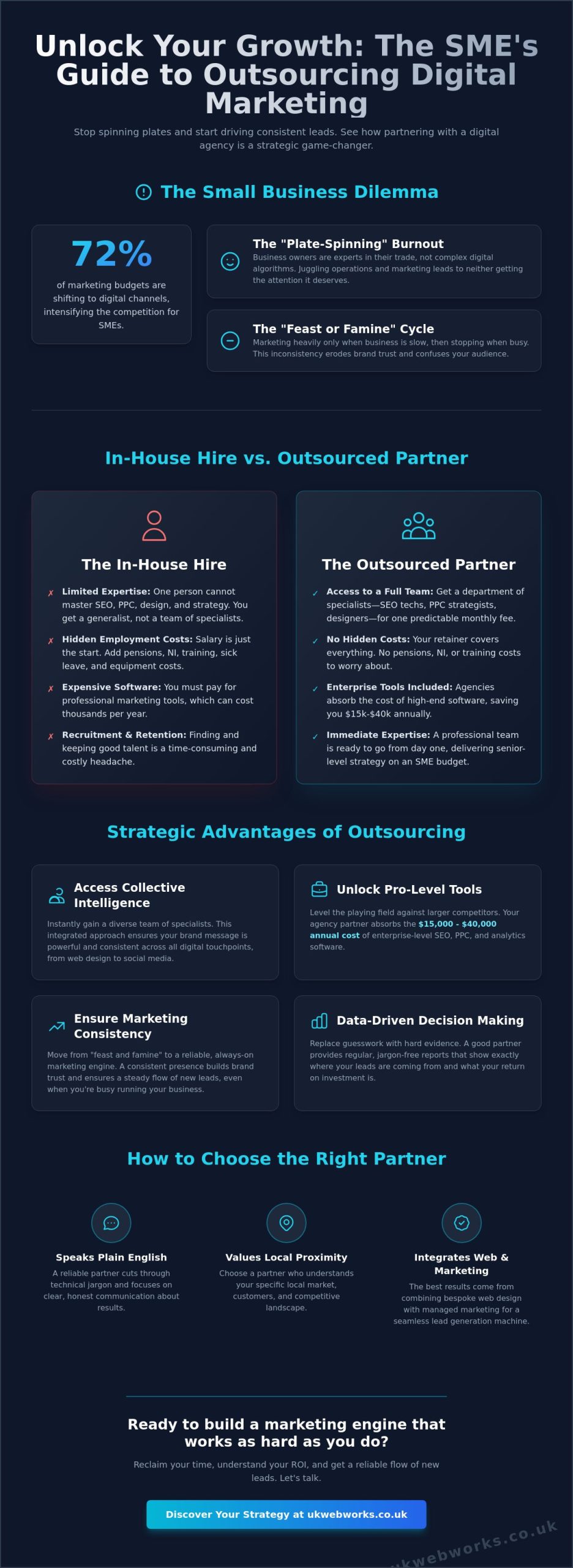 Outsourcing Digital Marketing for Small Business: A No-Nonsense 2026 Guide